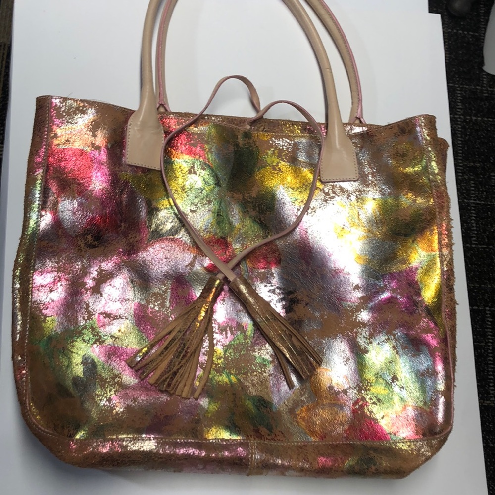 Cavalcanti distressed leather tote bag